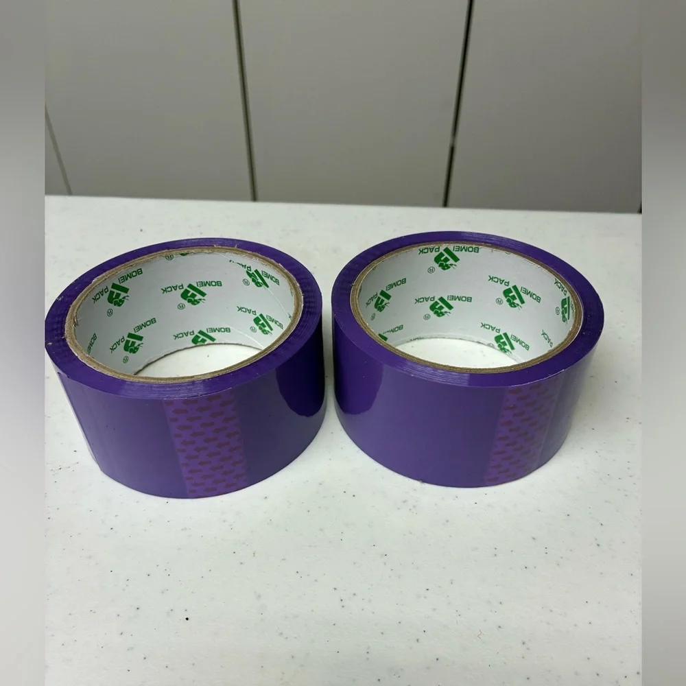 Purple Packing Tape Shipping Tape Roll Cute Packaging Supplies 50 Yards